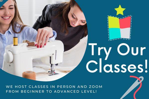 Zoom Classes & safe instore classes with social distancing