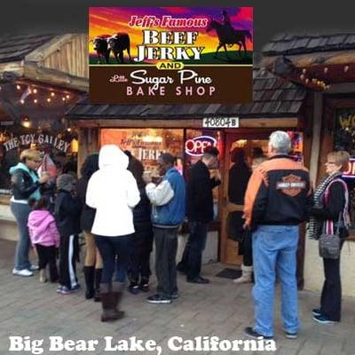 Big Bear Lake's most popular, award-winning beef jerky.  Come by for a free sample before you buy!  Bakery items on weekends too