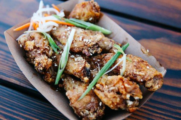 Adobo Garlic Chicken Wings!