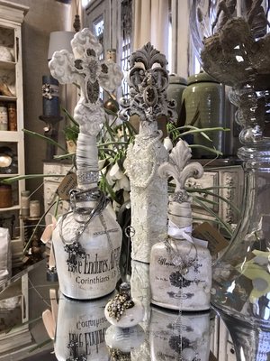 Beautiful one of a kind decorative bottles that make wonderful gifts