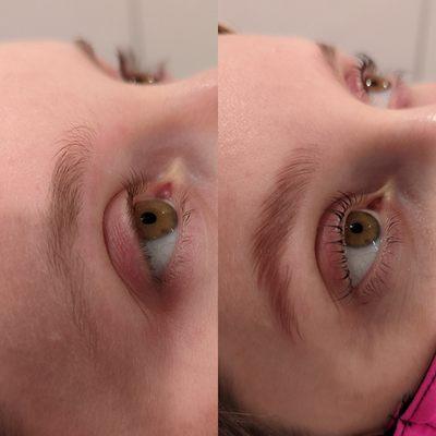 lash lift with tint