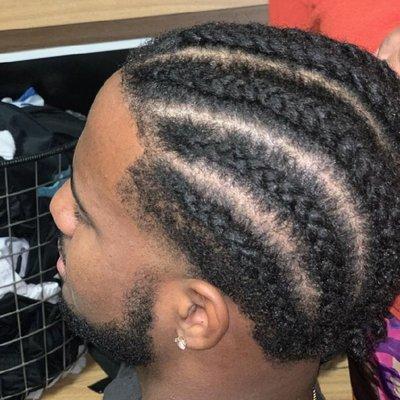 Men's braids.