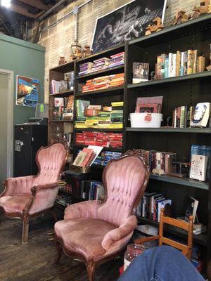 Inside one of the music rooms