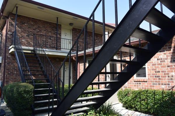 2 centrally located laundry rooms have commercial washers and dryers