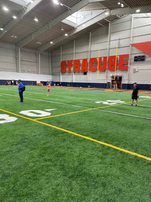 Indoor football field