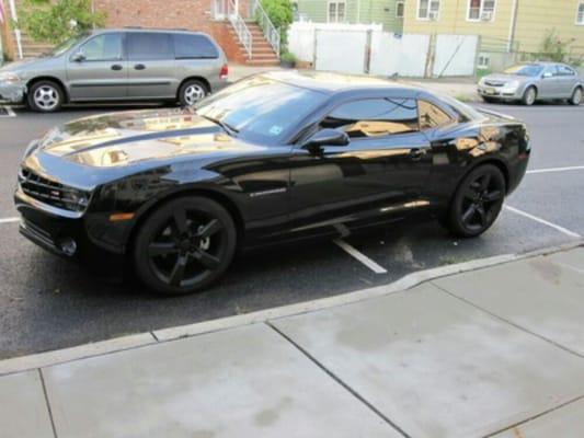 One of our client's owns this camaro and we dipped him, everything's blacked out.