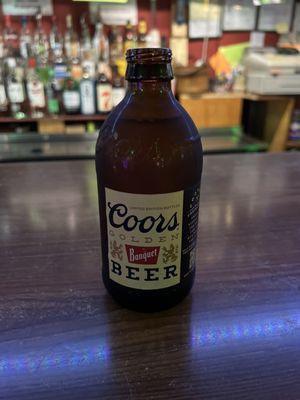 Coors Banquet so you can feel like you're in Yellowstone