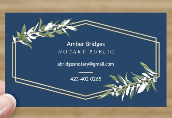 Amber Bridges Notary Public