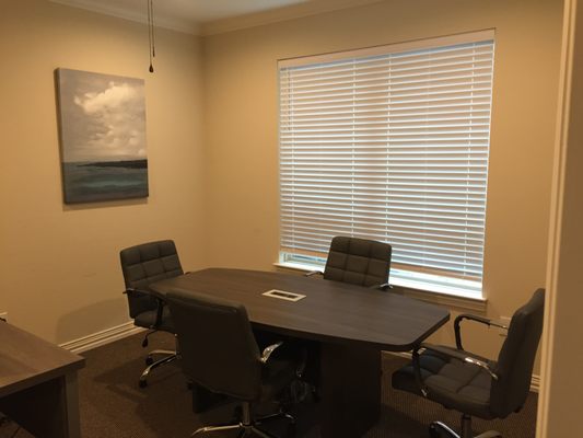 We have a conference room for meetings.