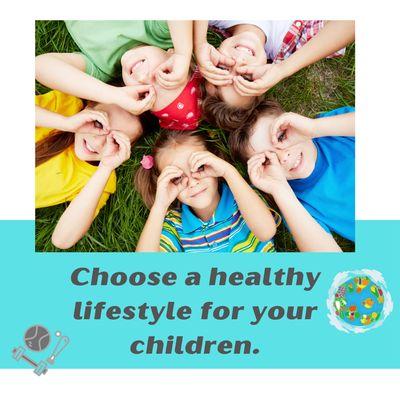 When you show your child your healthy they will follow.