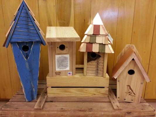 We have a wide selection of Bird houses in stock.