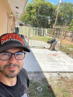 Concrete patios