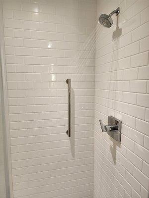 New shower in commercial building