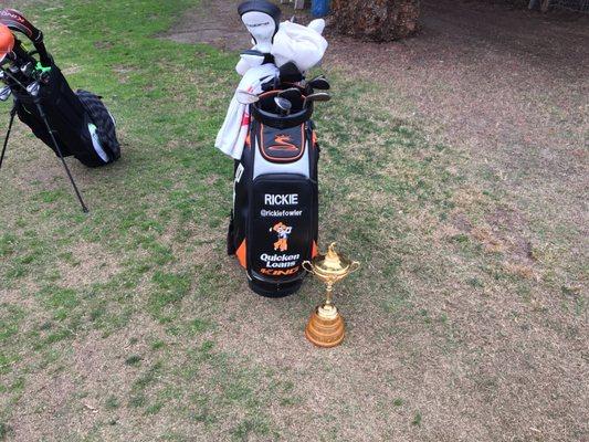 My shop is at the murrieta valley golf range Rickie Fowler grew up here !! Recent visit To show us his Ryder cup trophy.