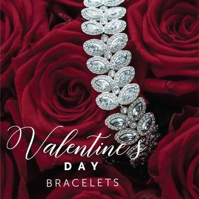 Custom Valentine's Day portfolio cover that linked to Bracelets page on the company's website.