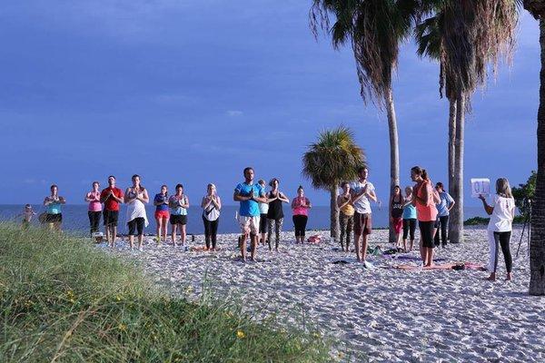 Solstice Celebration Beach Yoga