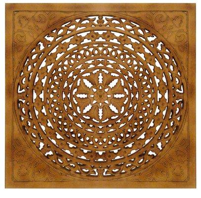 All Carved Square Natural Wall Art