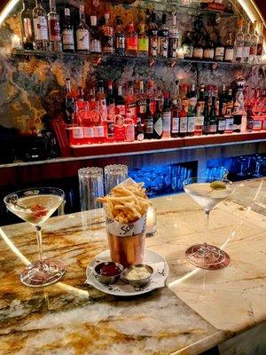 Martini's and Crispy Fries