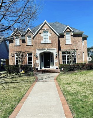 Gutter: 5 inch /Downspouts: 2x3 /Color: Herringbone