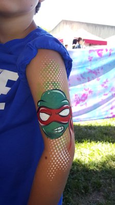 Totally rad Ninja Turtle arm design!