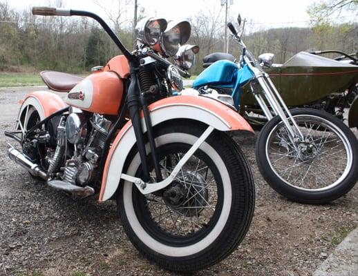 Cool Classic Motorcycle shown at our friends over at Cafe Custom Cycles! Thanks for being an awesome customer!