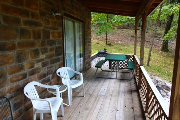 Cabin #2, One bedroom with full kitchen.