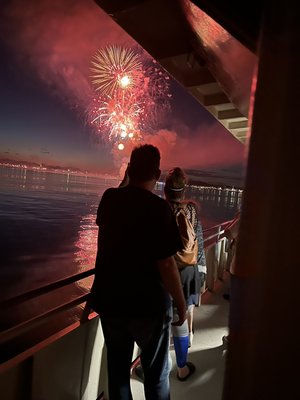 Enjoying this years (2022) Independence Day fireworks cruise