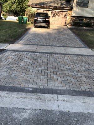 Brick driveway