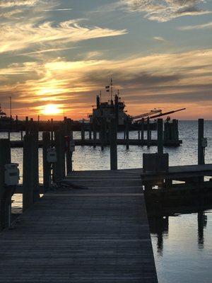 Beautiful Sunset off the Docks