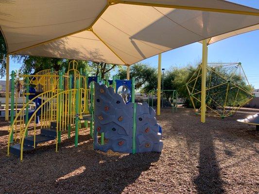 Great playground with cool structures