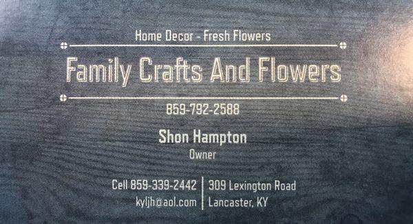 Family Crafts & Flowers