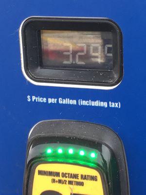 $3.29999 a gallon here today