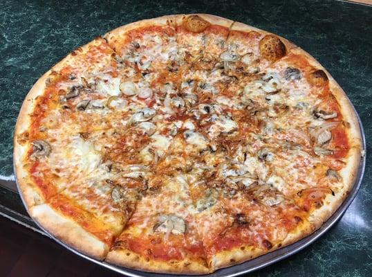 Mushroom & Onion Pizza