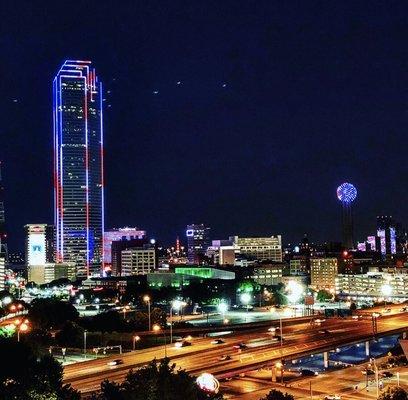 Our Dallas skyline view