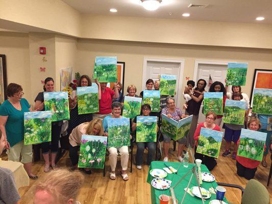 Sip & Paint we enjoy a good time