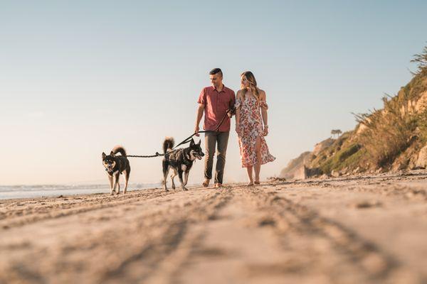 Surprise Proposal Portrait Session at the Beach