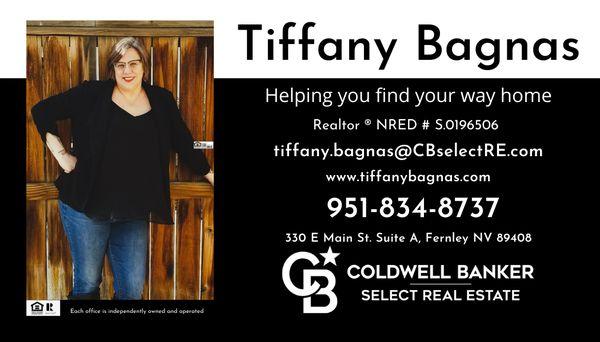 Tiffany Bagnas - Coldwell Banker Select Real Estate