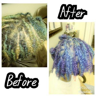 Color Change in locs