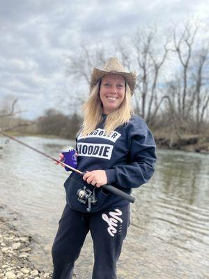 Genesee river fishing at trout run