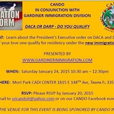 DACA/DARP presentation in Tampa Fl coming soon to Knoxville and Fort Lauderdale