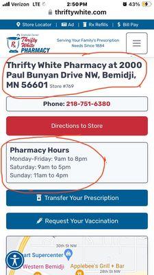 pharmacy information