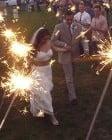 A sparkler reception