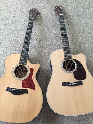 Martin dcpa4 and Taylor 314 ce