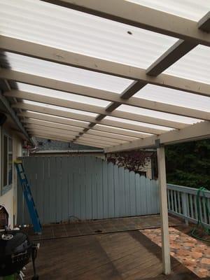 Newly renovated awning