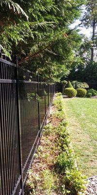 Commercial grade aluminum fence