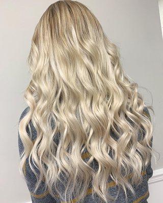 Ice Blonde Hand Tied Extensions