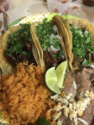 Taco dinner plate.