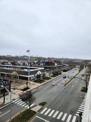 View from penthouse room