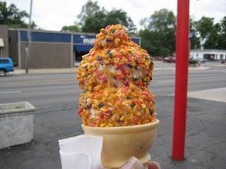 This here is Dairy Queen's greatest ice cream cone, The Crunch Cone.