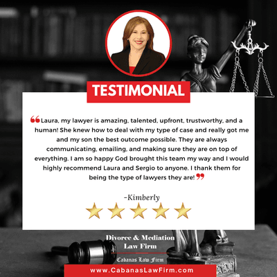 Thank you Kimberly for the  review!

Call our offices today  954-231-1312 or visit www.CabanasLawFirm.com